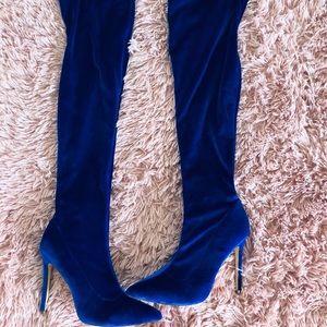 Royal Blue Thigh Highs